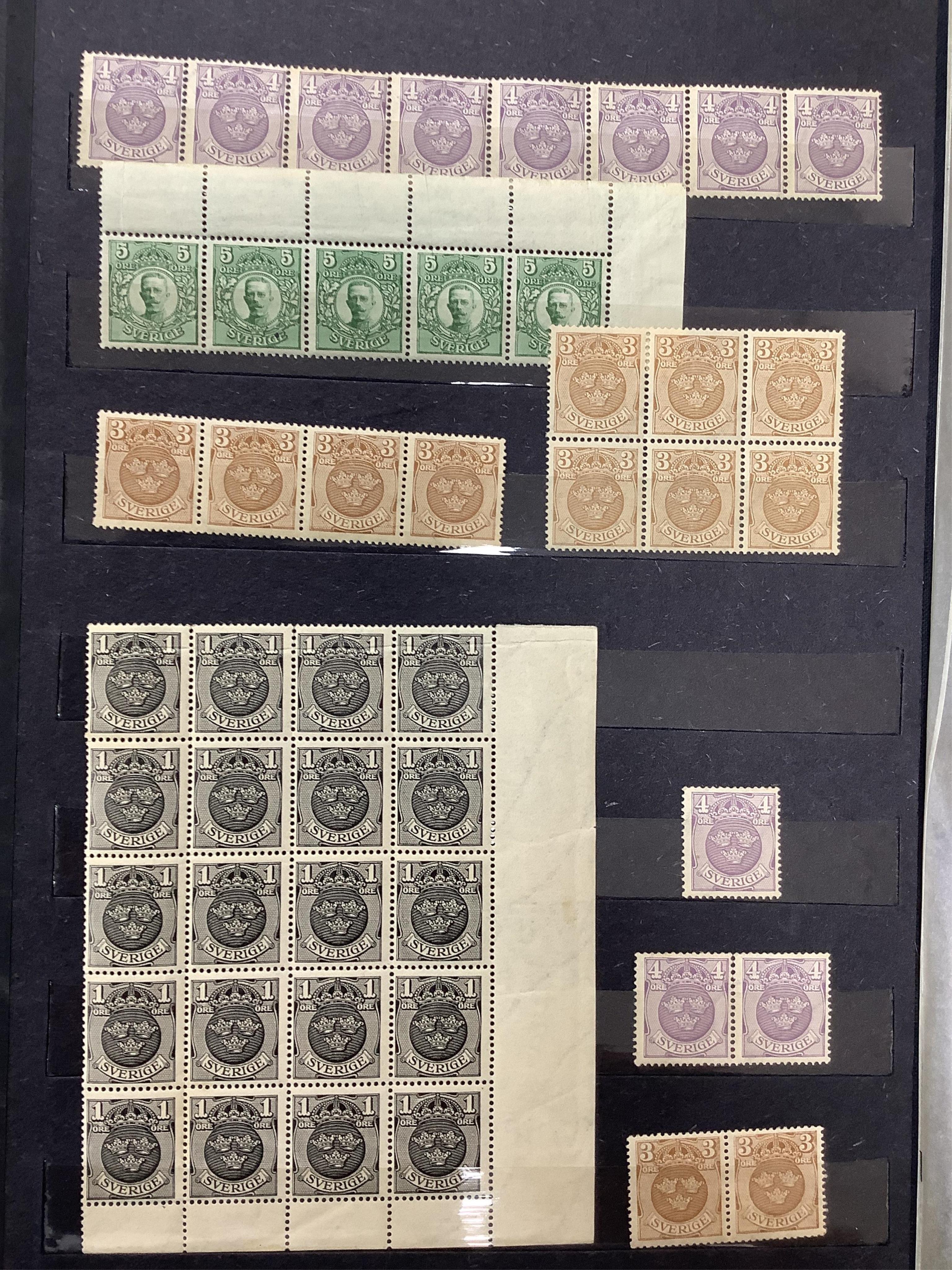 Two albums of Scandinavian stamps including Denmark, Greenland, Finland, Iceland, Norway, Sweden